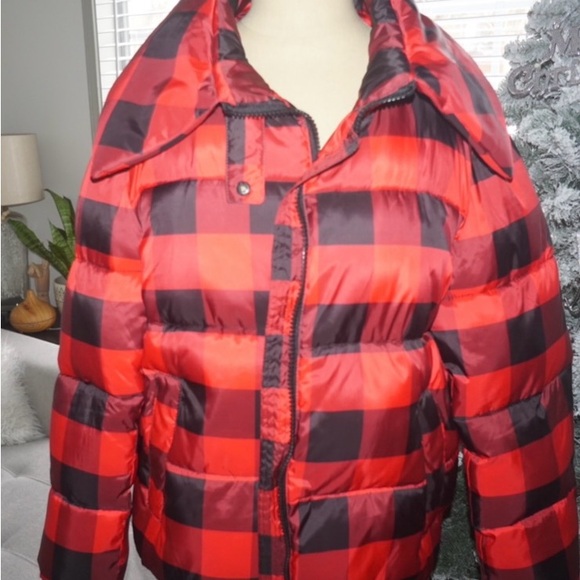 Kendall & Kylie plaid puffer coat - Picture 5 of 8